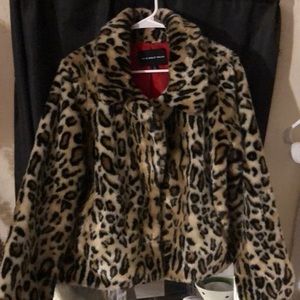Leopard fur jacket